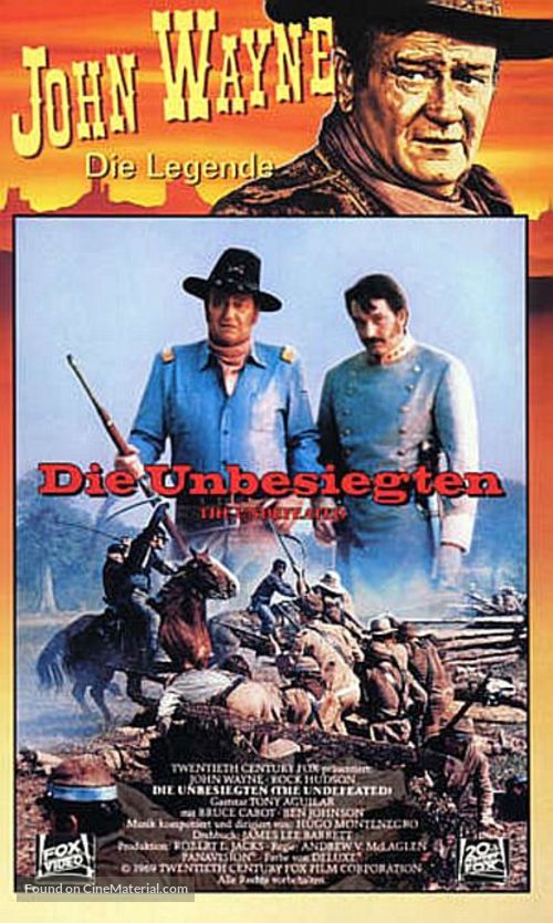 The Undefeated - German VHS movie cover