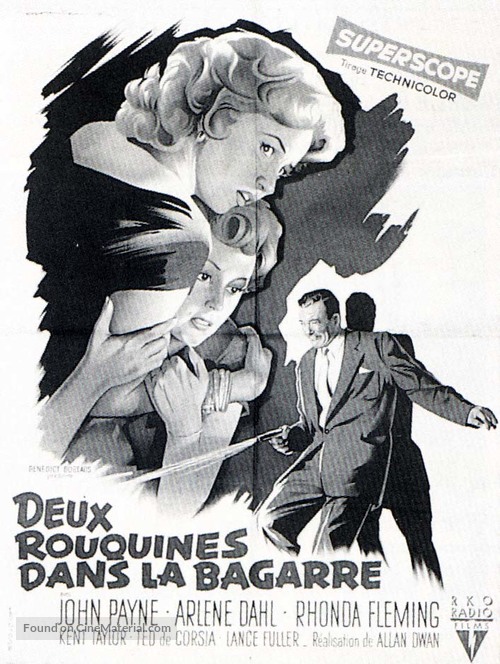 Slightly Scarlet - French Movie Poster