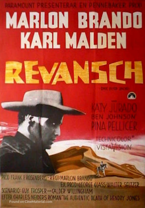 One-Eyed Jacks - Swedish Movie Poster