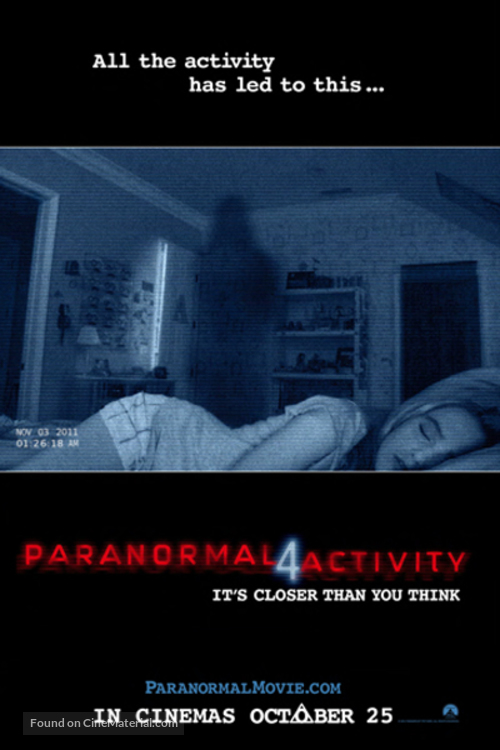 Paranormal Activity 4 - Singaporean Movie Poster