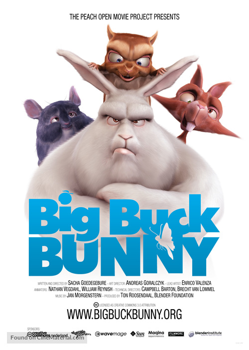 Big Buck Bunny - Dutch Movie Poster