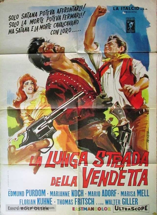 Der letzte Ritt nach Santa Cruz - Italian Movie Poster
