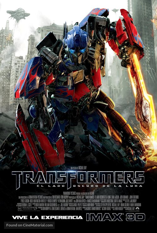 Transformers: Dark of the Moon - Mexican Movie Poster