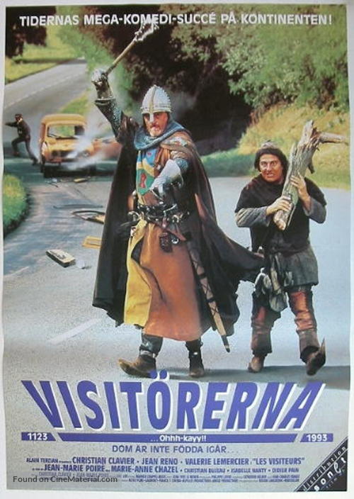 Les visiteurs - Swedish Movie Poster