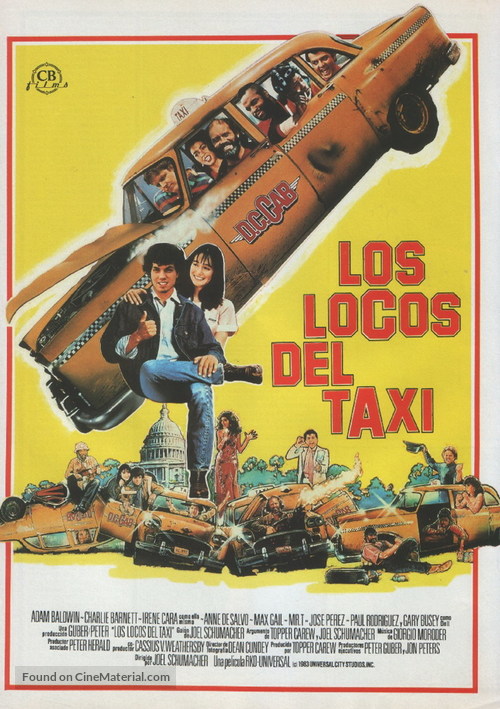 D.C. Cab - Spanish Movie Poster
