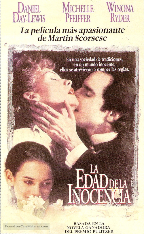 The Age of Innocence - Argentinian VHS movie cover