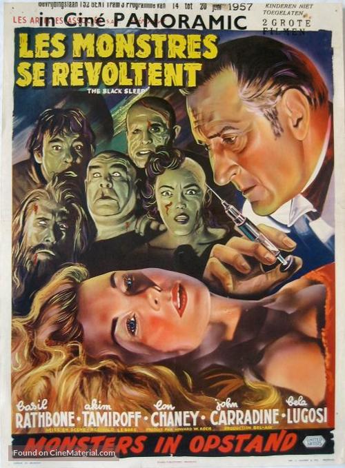 The Black Sleep - Belgian Movie Poster