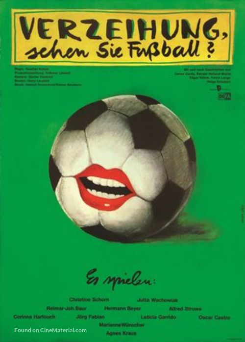 Verzeihung, sehen Sie Fu&szlig;ball? - German Movie Poster