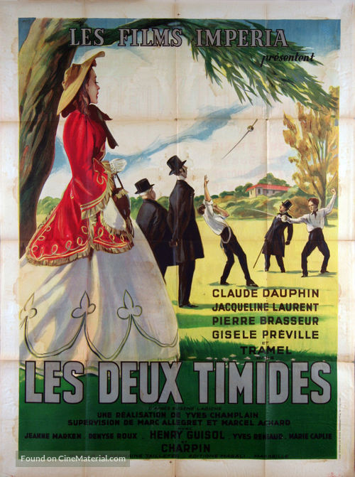 Les deux timides - French Movie Poster