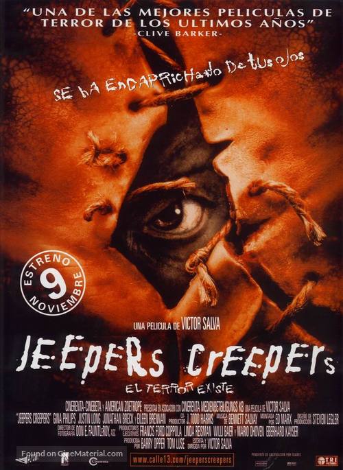 Jeepers Creepers - Spanish Movie Poster
