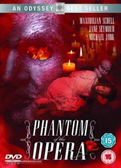 The Phantom of the Opera - British DVD movie cover