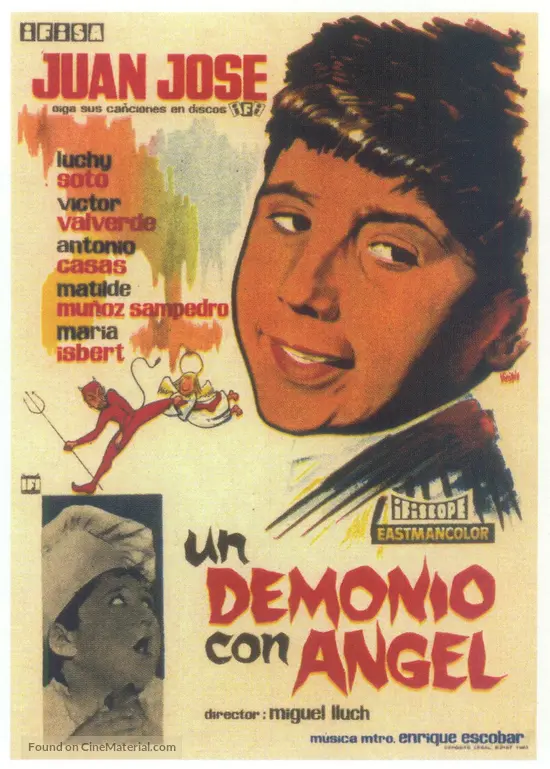 Un demonio con &aacute;ngel - Spanish Movie Poster