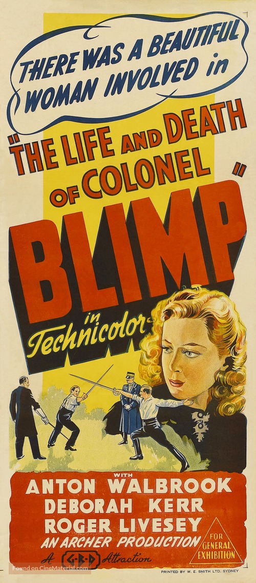 The Life and Death of Colonel Blimp - Australian Movie Poster