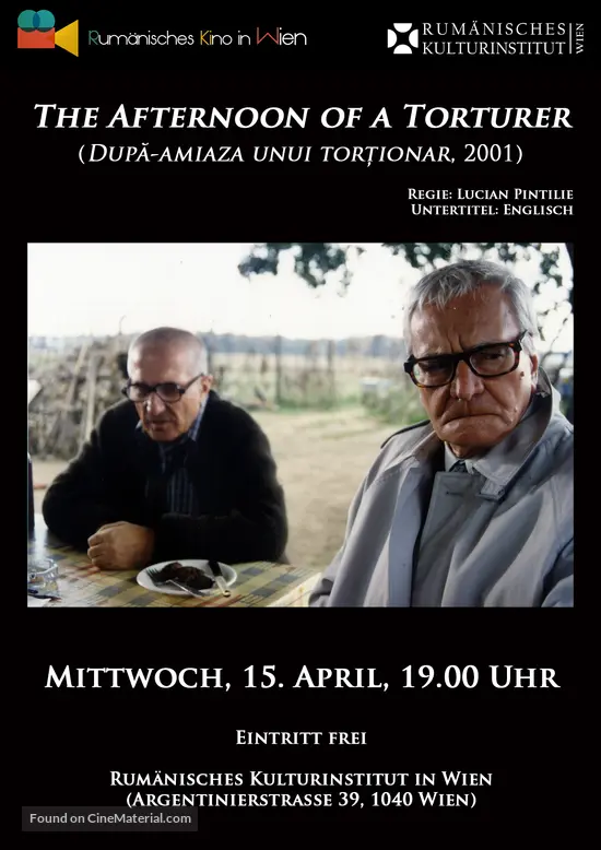 Dupa Amiaza Unui Tortionar 2002 German Movie Cover