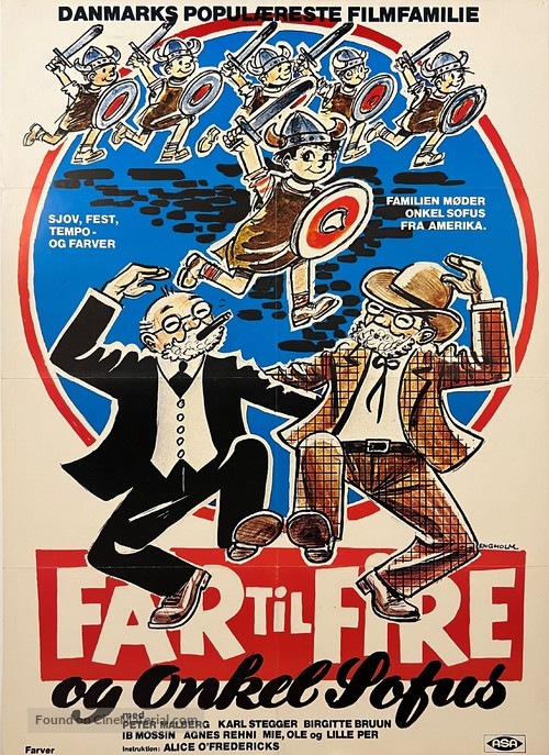 Far til fire og onkel Sofus - Danish Movie Poster