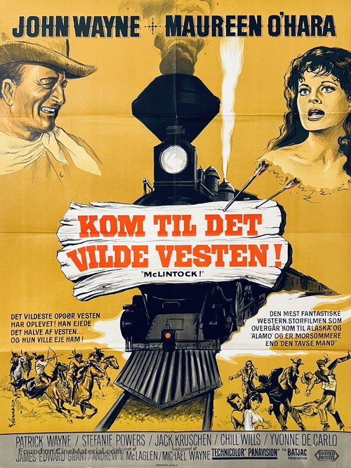 McLintock! - Danish Movie Poster