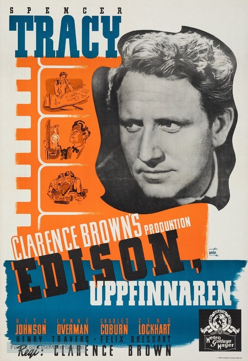 Edison, the Man - Swedish Movie Poster