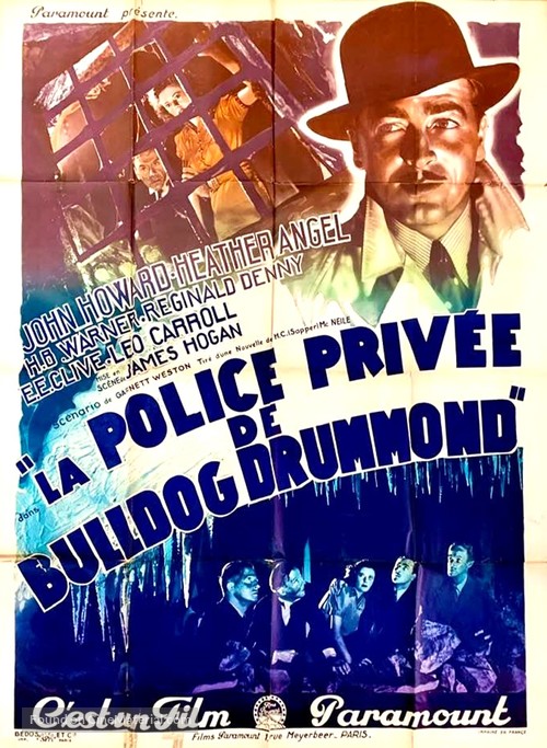 Bulldog Drummond&#039;s Secret Police - French Movie Poster
