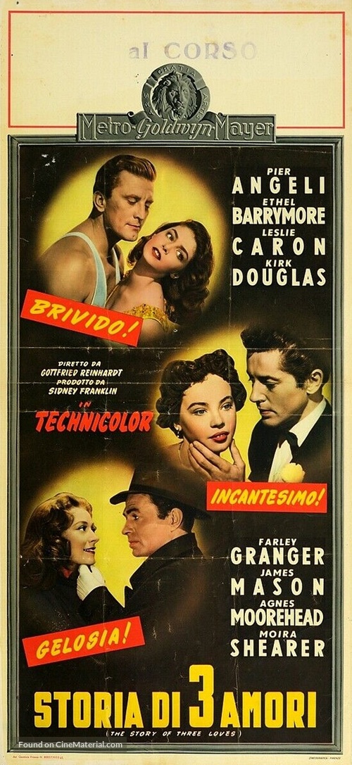 The Story of Three Loves - Italian Movie Poster