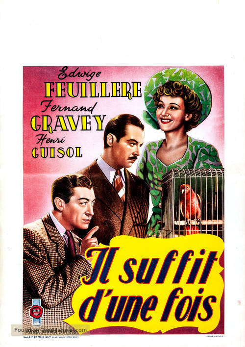 Il suffit d&#039;une fois - Belgian Movie Poster