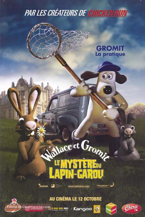 Wallace &amp; Gromit in The Curse of the Were-Rabbit - French Movie Poster