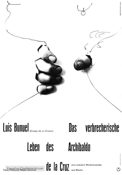Ensayo de un crimen - German Movie Poster