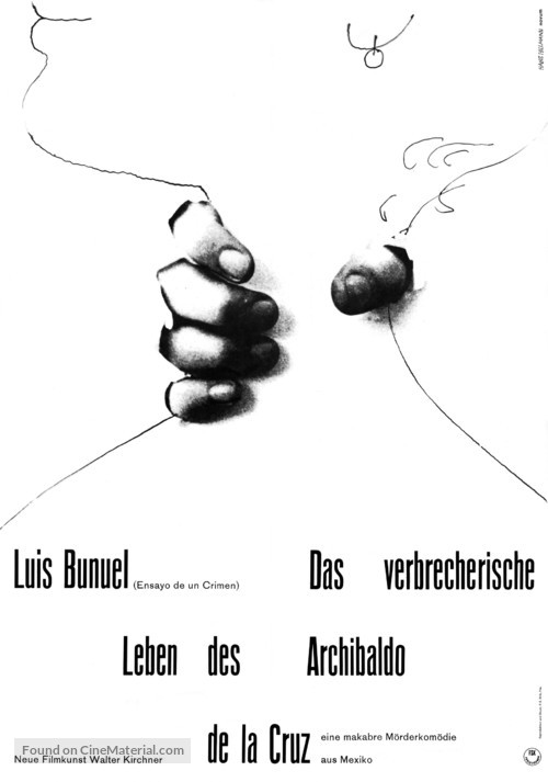 Ensayo de un crimen - German Movie Poster
