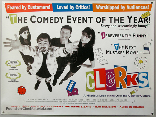 Clerks. - British Movie Poster