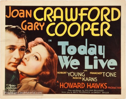 Today We Live - Movie Poster