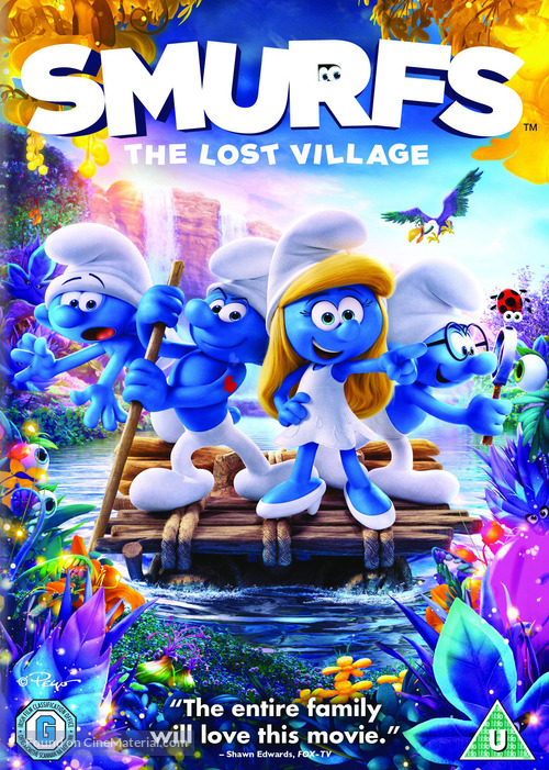 Smurfs: The Lost Village - British DVD movie cover