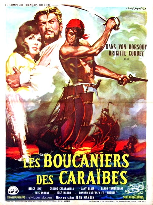 Il conquistatore di Maracaibo - French Movie Poster