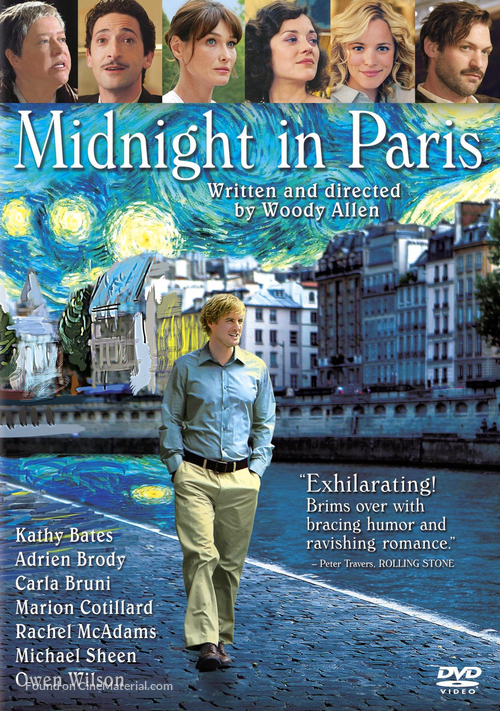 Midnight in Paris - DVD movie cover