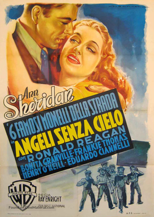 The Angels Wash Their Faces - Italian Movie Poster