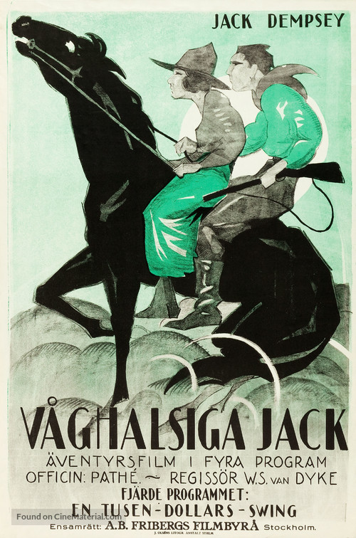 Daredevil Jack - Swedish Movie Poster