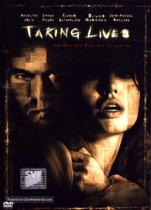 Taking Lives - Swedish DVD movie cover