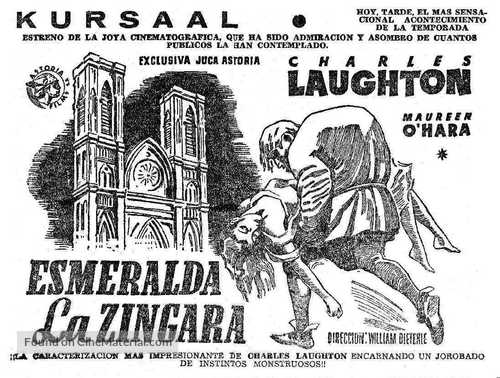 The Hunchback of Notre Dame - Spanish Movie Poster