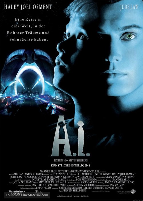 Artificial Intelligence: AI - German Movie Poster