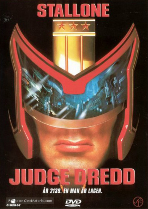 Judge Dredd - Swedish Movie Cover