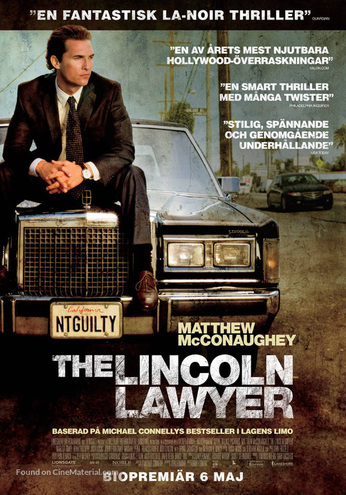 The Lincoln Lawyer - Swedish Movie Poster