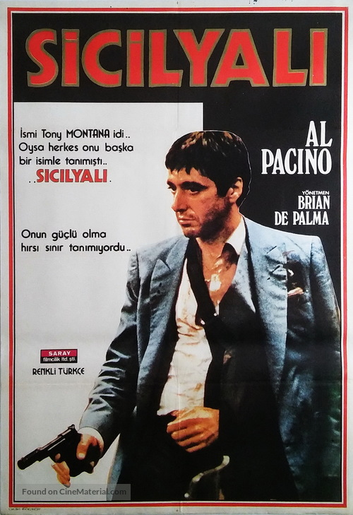 Scarface - Turkish Movie Poster