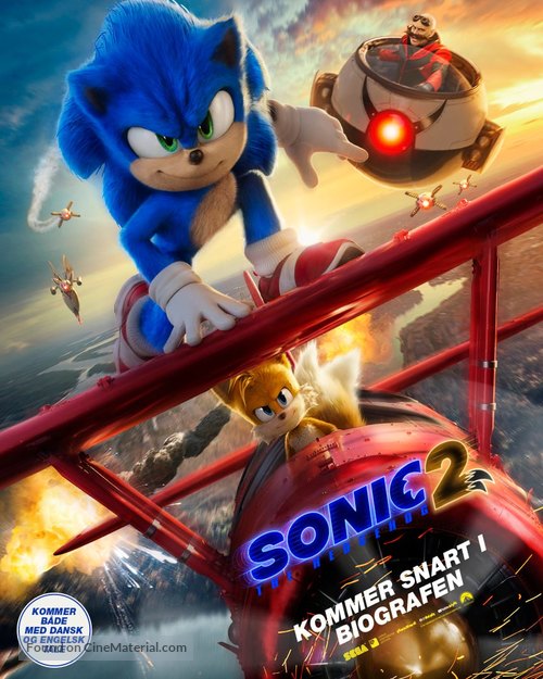Sonic the Hedgehog 2 - Danish Movie Poster