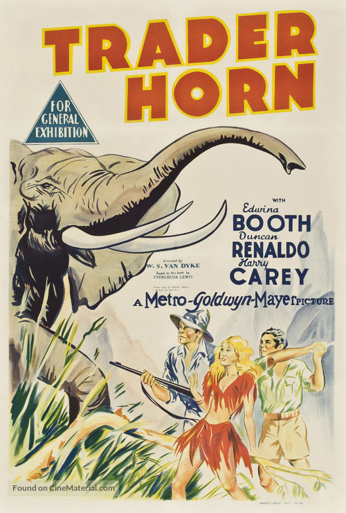 Trader Horn - Australian Movie Poster