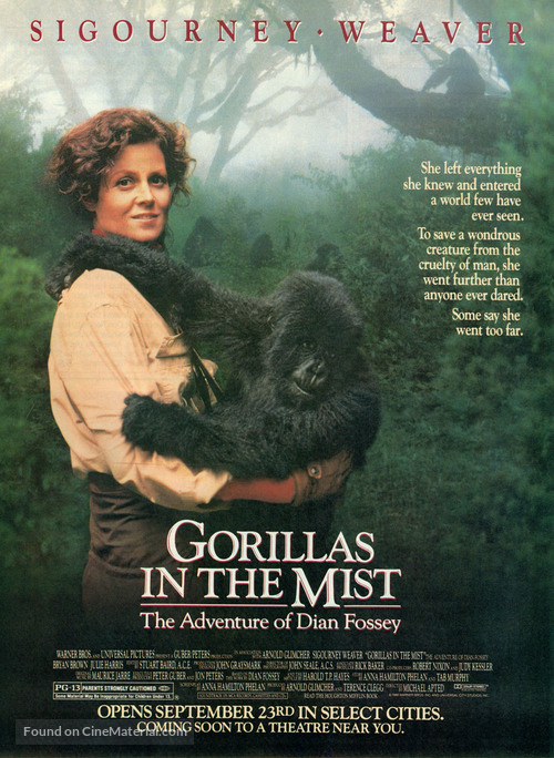 Gorillas in the Mist: The Story of Dian Fossey - Movie Poster