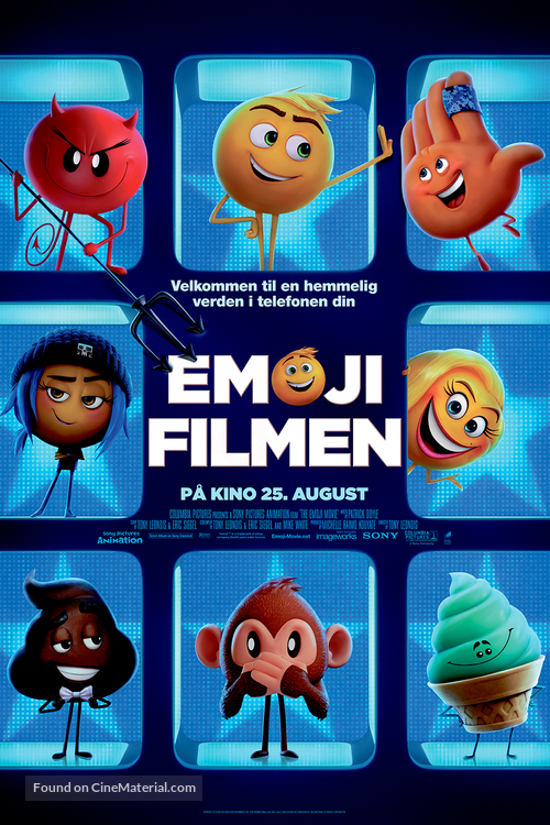 The Emoji Movie - Norwegian Movie Poster