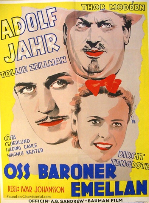 Oss baroner emellan - Swedish Movie Poster