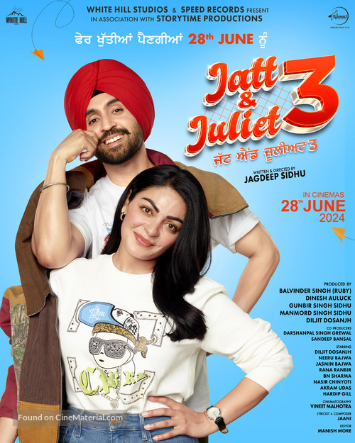 Jatt &amp; Juliet 3 - Indian Movie Poster