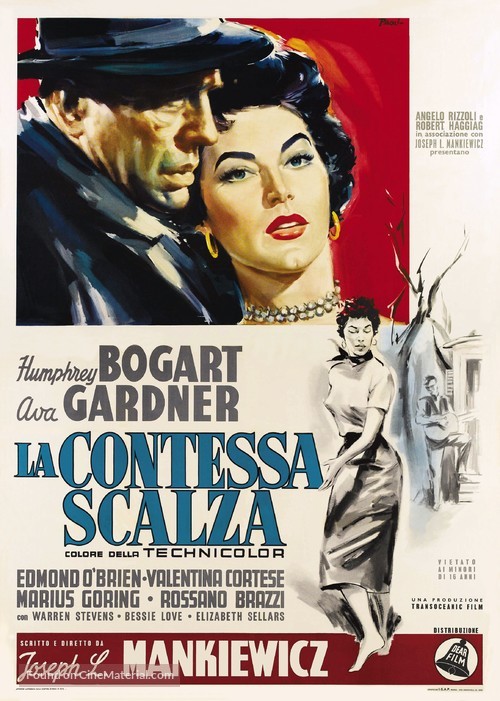 The Barefoot Contessa - Italian Movie Poster