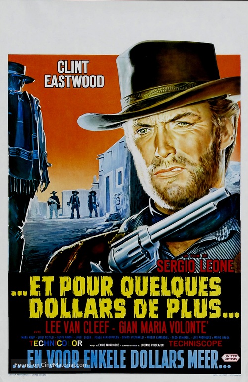 Per qualche dollaro in pi&ugrave; - Belgian Movie Poster