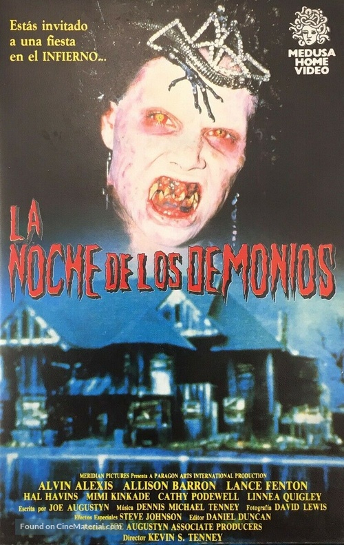 Night of the Demons - Spanish VHS movie cover