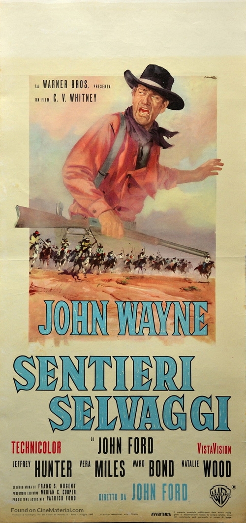 The Searchers - Italian Movie Poster